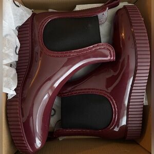 DSW Journee rain boots Size 9 Dark red
